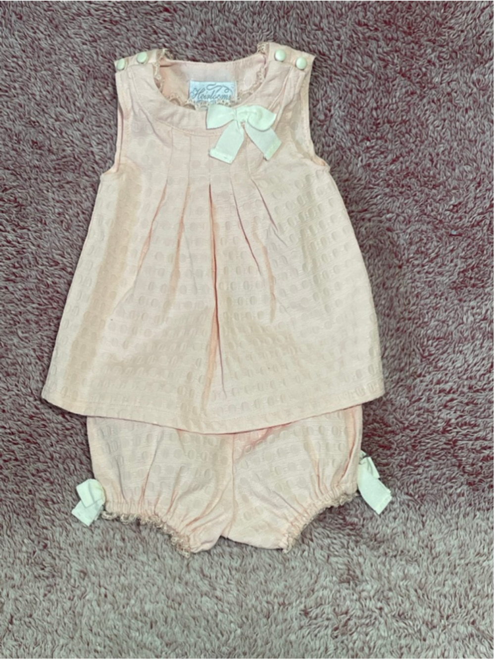 Girls Heirlooms by Polly Flinders Pink 3-6 Months